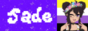 A 88x31 button that has the text 'Jade' with Jade's avatar on the right, the background is the nonbinary flag